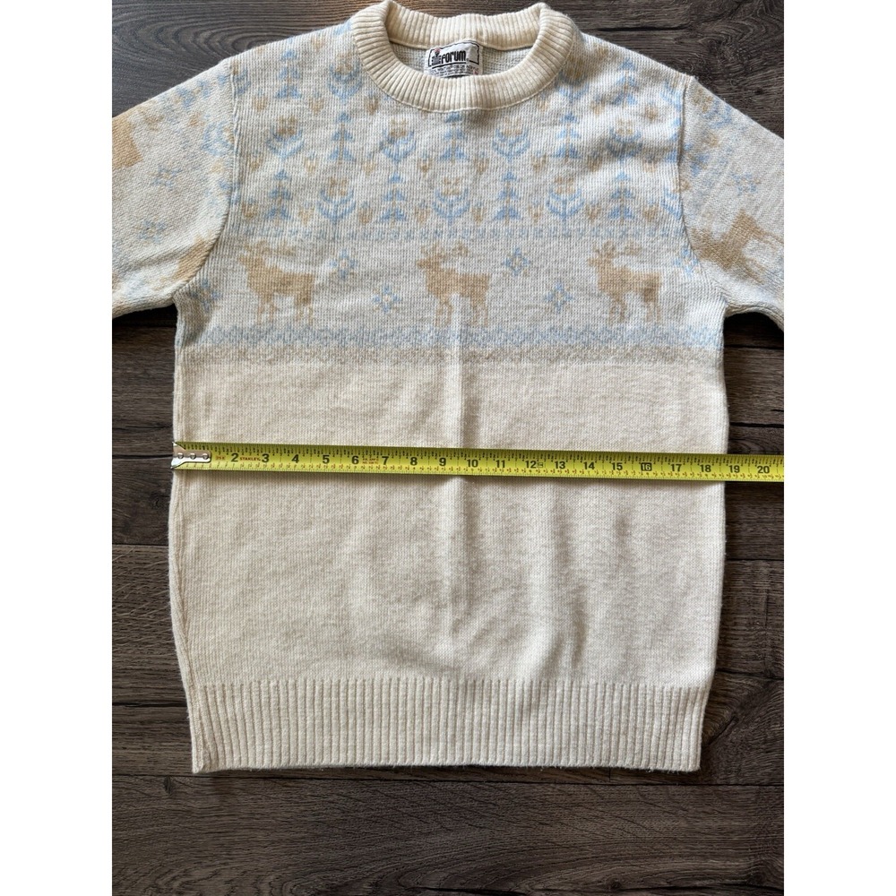 Vintage Forum Sweater Size Medium 100% Wintuk Reindeer‎ PullOver - Picture 4 of 8